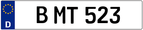 Trailer License Plate